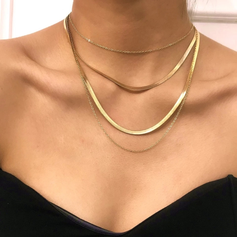 New Vintage Boho Necklaces For Women Multi-level Golden or silver color